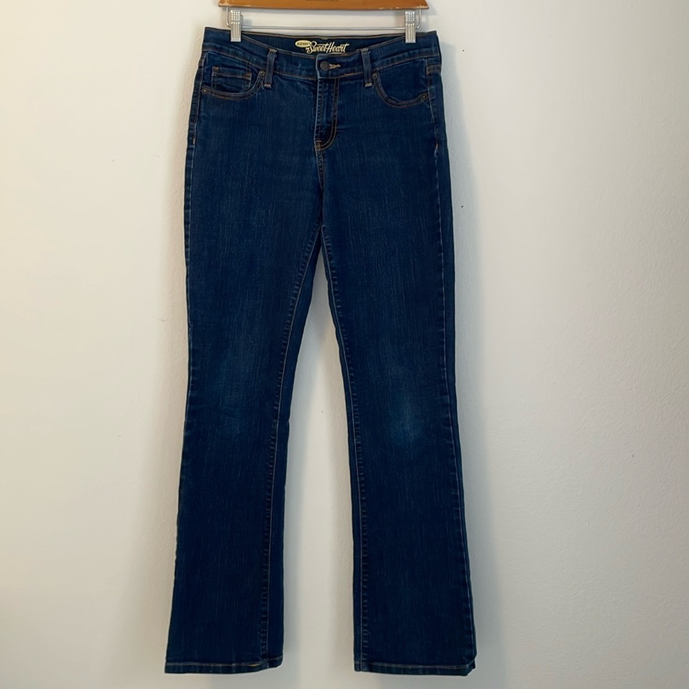Old Navy Sweetheart Bootcut Jeans 6 TALL Dark Wash